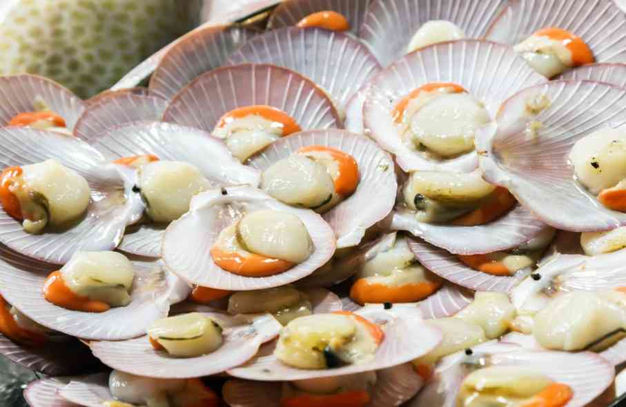 гребешок в раковине