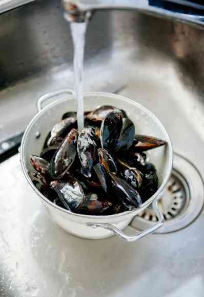 мытье мидий