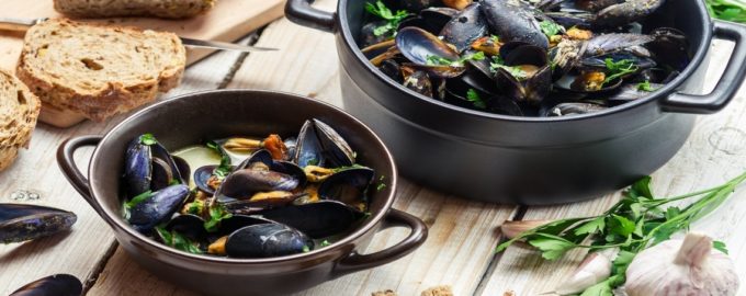 свежие мидии