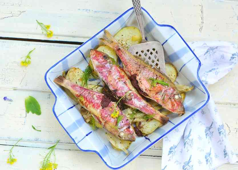 рыба с зеленью