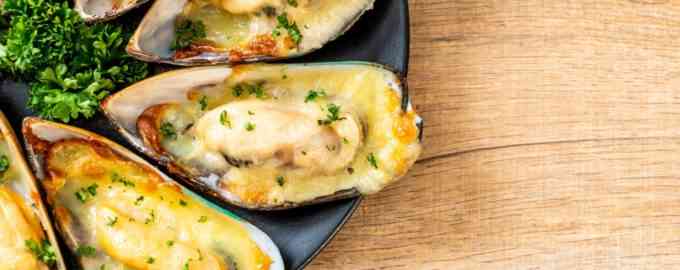 запеченые мидии