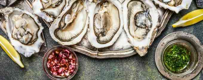 подача устриц