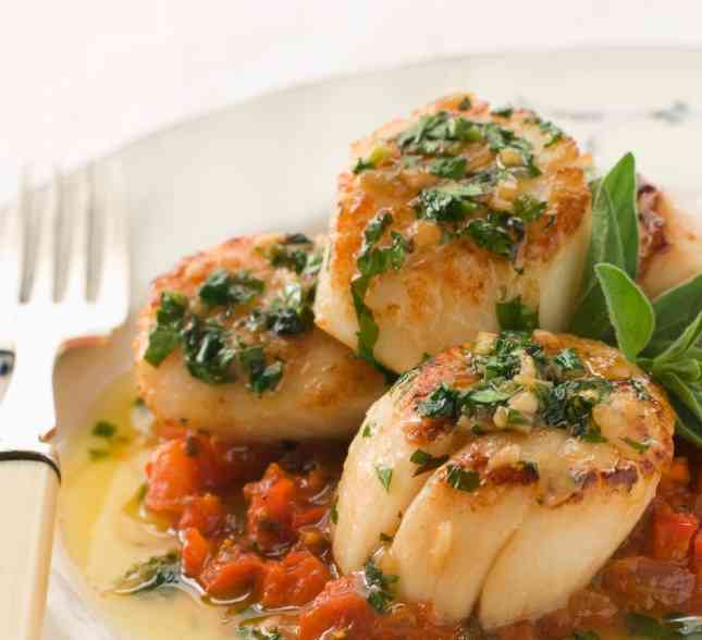 гребешок в соусе