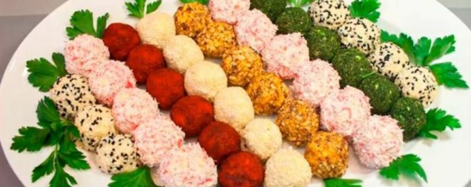 рафаэлло из крабовых палочек и сыра