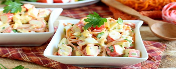 салат крабовый