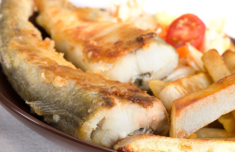 жареная рыба навага