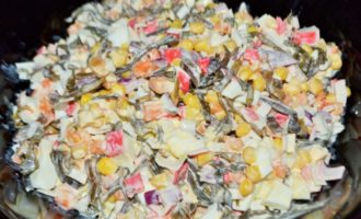 морская капуста и крабы