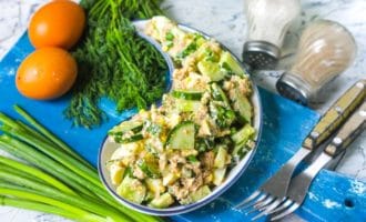 салат тунец