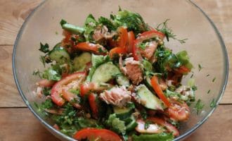 салат тунец