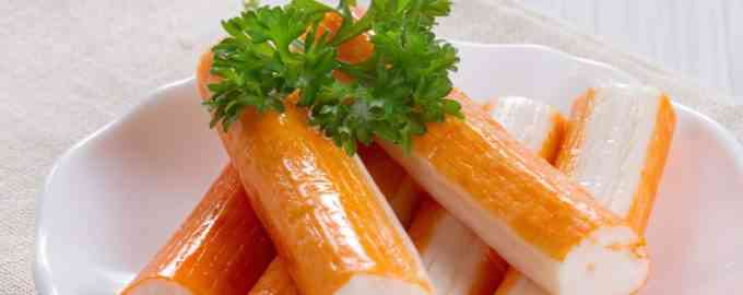 крабовые палочки с зеленью