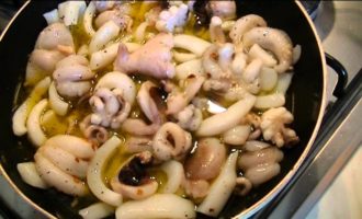 измельченный осьминог