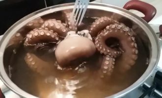 осьминог маринованный