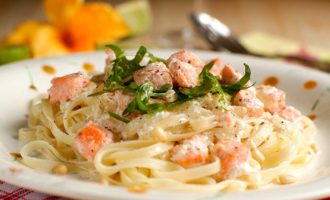 паста лосось