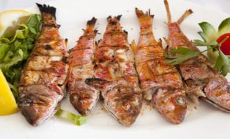 барабулька приготовленная на гриле