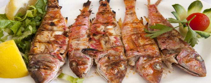 барабулька приготовленная на гриле