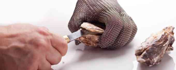 чистка устриц