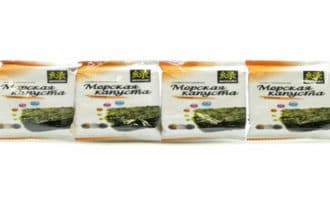 морская капуста с кимчи