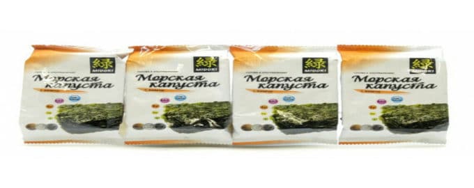 морская капуста с кимчи