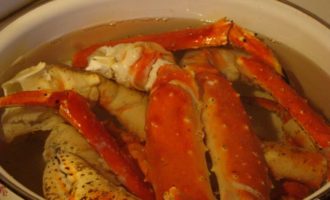 краб в воде