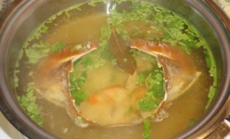 краб в бульоне