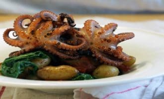 осьминог в готовом виде