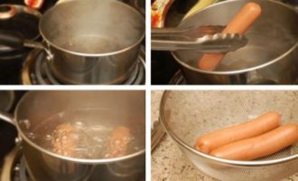 подготовка сосисок