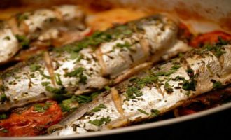 вариант подачи запеченой ставриды