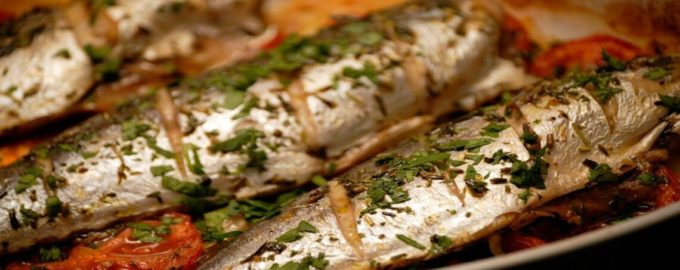 вариант подачи запеченой ставриды