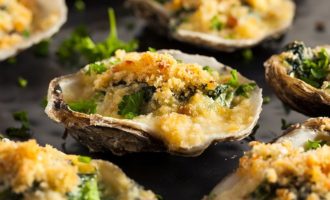устрицы с сыром в духовке