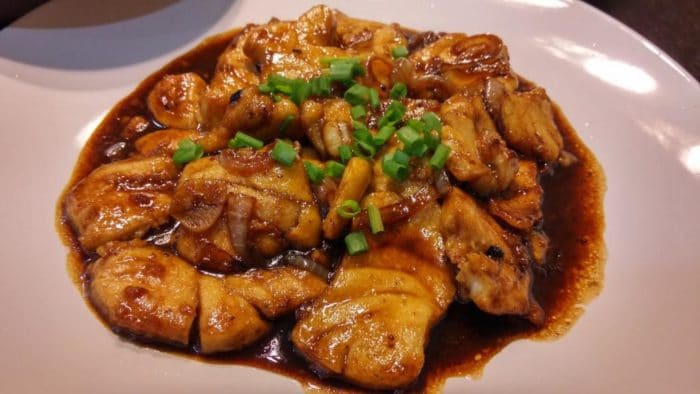 треска ку4сочками в соевом соусе 