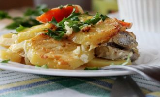 минтай с овощами в кляре