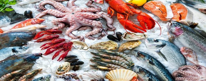 охлажденные морепродукты