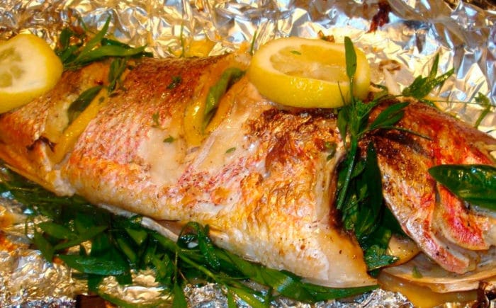 треска с лимоном в духовке 