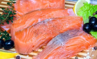 семга соленая стейками без кости