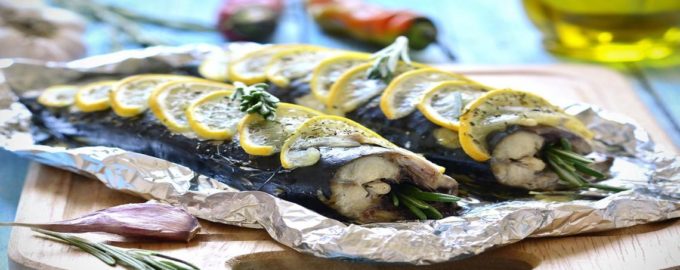 скумбрия запеченная с лимоном