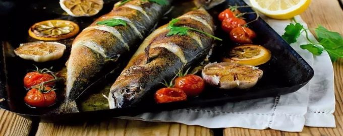 скумбрия запеченая с овощами
