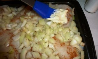 филе трески с овощами в духовке