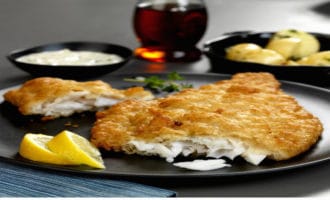 Треска с чесноком