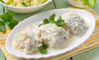 блюдо из минтая