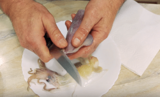 подготовка кальмара