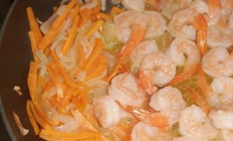 креветки с морковью