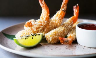креветки в панировке