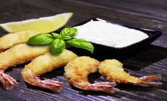 хвостики креветок в кляре