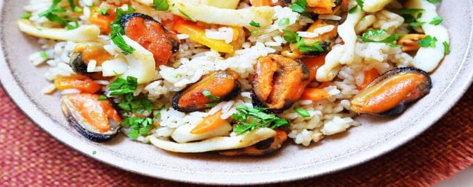 подача азиатского риса