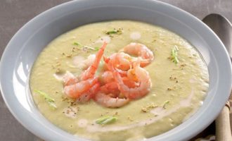 картофельный крем-суп с крилем