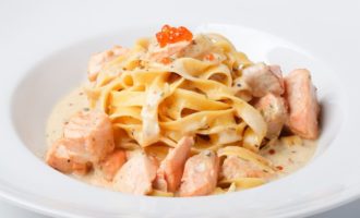 Сливочная паста с семгой