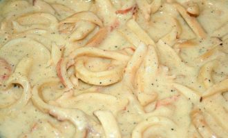 кальмар в сметане