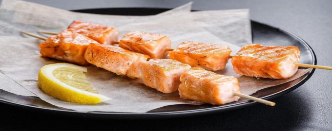 подача шашлыка из семги