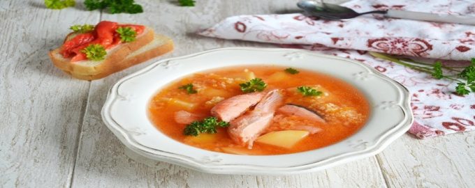 суп из семги