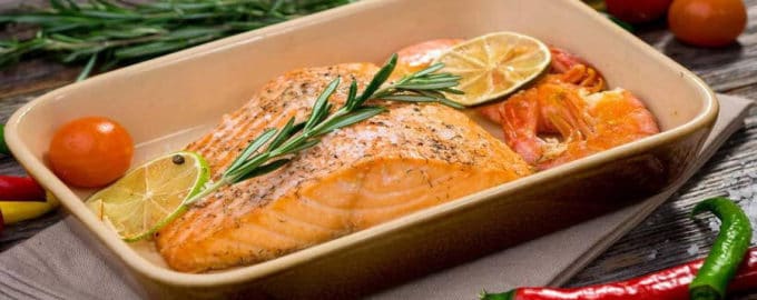 стейк семги с розмарином